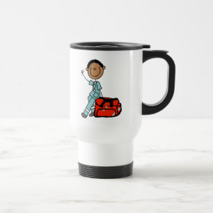 Male Respiratory Therapist or EMT Travel Mug