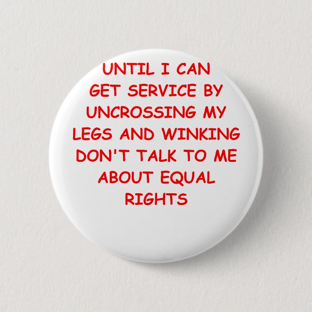 male rights 2 inch round button (Front)