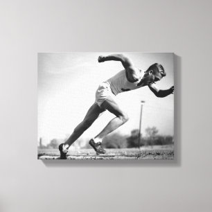 Male Runner Canvas Print