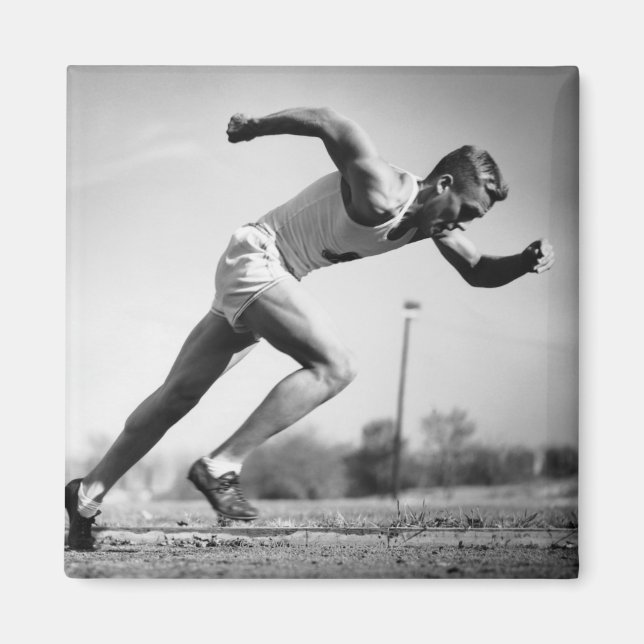 Male Runner Magnet (Front)