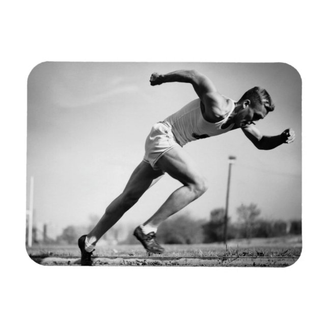 Male Runner Magnet (Horizontal)