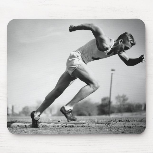 Male Runner Mouse Pad (Front)