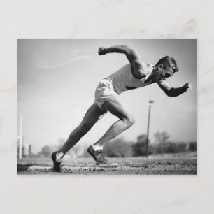 Male Runner Postcard