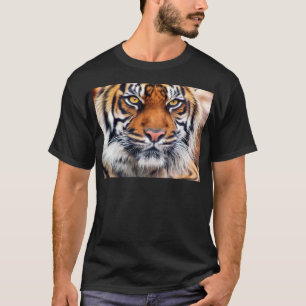 Male Siberian Tiger Paint Photograph T-Shirt