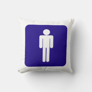 Male Sign Throw Pillow