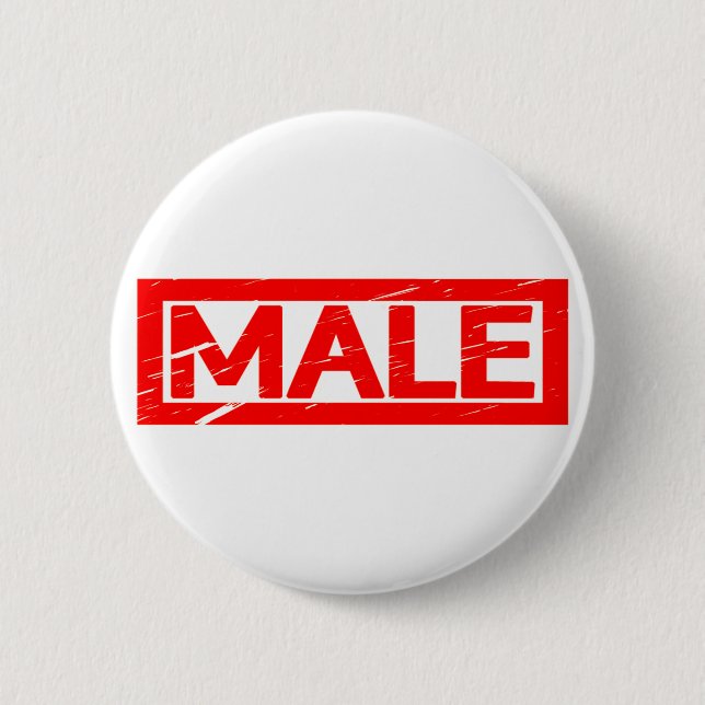 Male Stamp 2 Inch Round Button (Front)