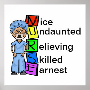 Male Surgical NURSE Acronymn Poster  Customize It!