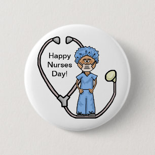 Male Surgical Nurse Button to Customize!