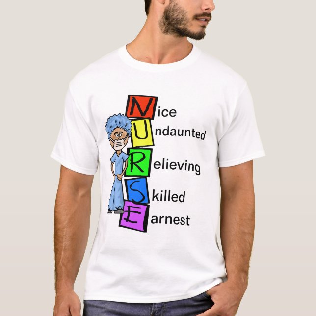 Male Surgical Nuse Acronymn Tshirt  Customize It! (Front)