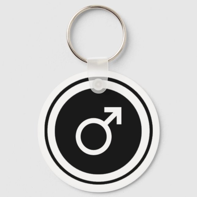 Male Symbol Keychain (Front)