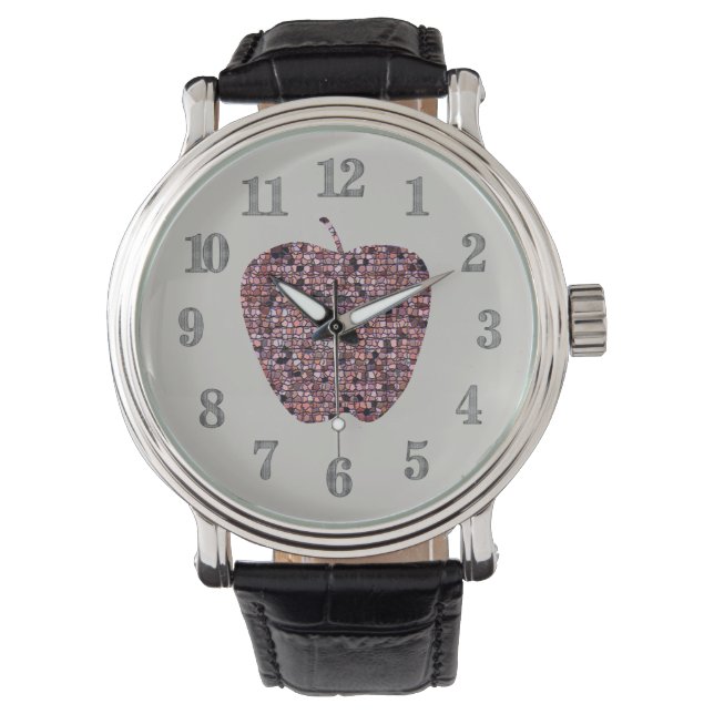 Male Teacher Appreciation Apple Class Thank You Watch (Front)