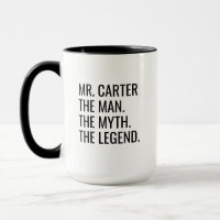 Male Teacher Gift, Custom Teacher Coffee Mug, Pers