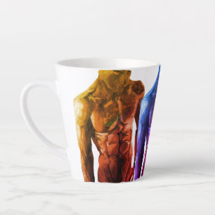 male torso tattoo 2 coffee mug