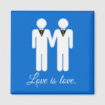 MALE WEDDING LOVE -.png Magnet<br><div class="desc">GLBT SHIRTS If life were a T-shirt, it would be totally Gay! Browse over 1, 000 GLBT Humour, Pride, Equality, Slang, & Marriage Designs. The Most Unique Gay, Lesbian Bi, Trans, Queer, and Intersexed Apparel on the web. Everything from GAY to Z @ www.GlbtShirts.com FIND US ON: THE WEB: http://www.GlbtShirts.com...</div>