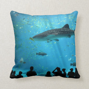 Male Whale Shark Throw Pillow