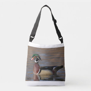Male Wood Duck Frosted Glass Coffee Mug Tote Bag