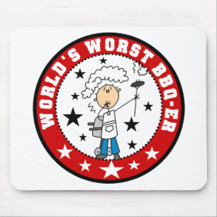 Male World's Worst BBQ-er Mousepad