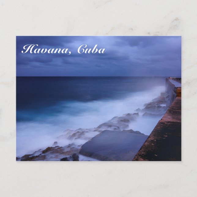 Malecon à La Havane, Cuba carte postale (Devant)