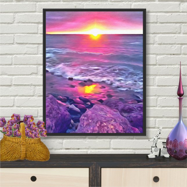 Malecon Sunset 0911 Art Canvas Print (Creator Uploaded)