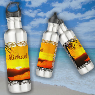 Malecon Sunset 2441 710 Ml Water Bottle