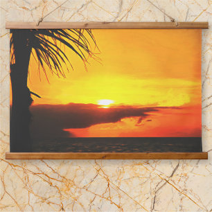 Malecon Sunset 2441 Hanging Tapestry