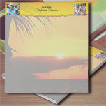 Malecon Sunset 2441 Notepad<br><div class="desc">Painting "Malecon Sunset 2441" Collection Jotting notes is more fun with your custom notepad! Printed in sharp and full colour, these notepads look great with this design. Featuring forty easy tear-away pages of quality paper, custom notebooks are perfect for the home or office. Personalize on the product page or click...</div>