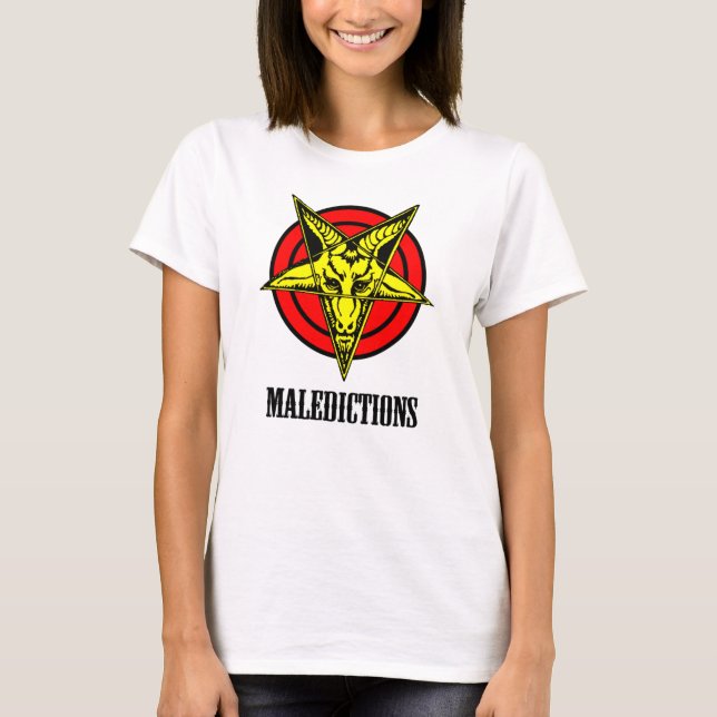 Maledictions Women's White T-Shirt (Front)