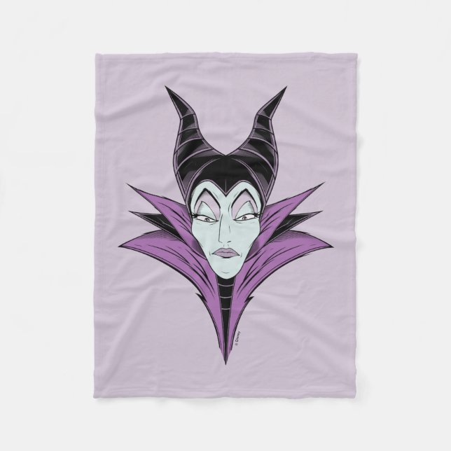 Maleficent | A Dark Face Fleece Blanket (Front)