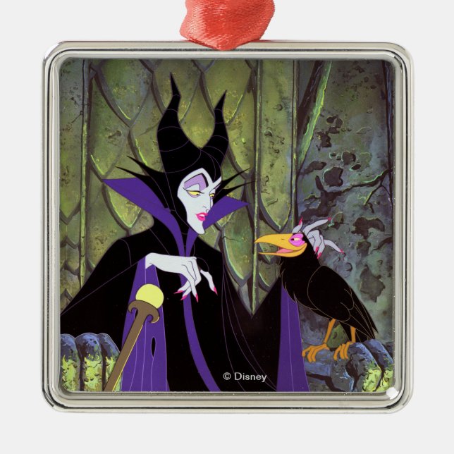 Maleficent | And Diablo Metal Ornament (Front)