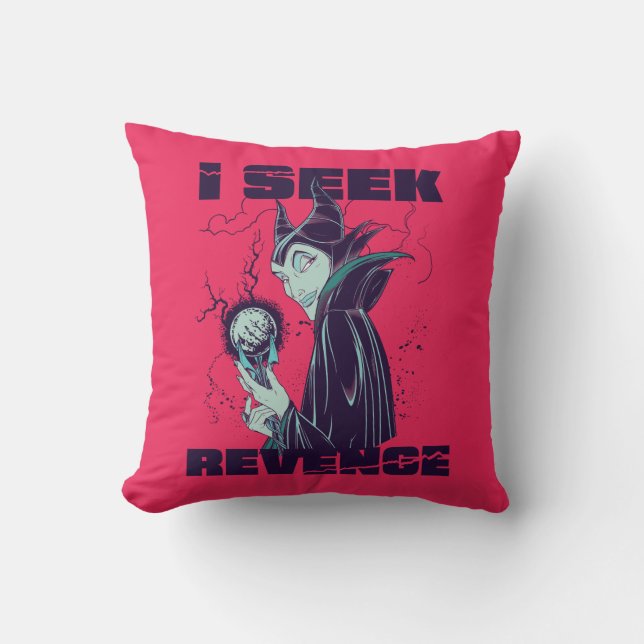 Maleficent | I Seek Revenge Throw Pillow (Front)