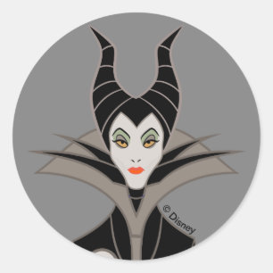 Maleficent   In A Dark Design Classic Round Sticker