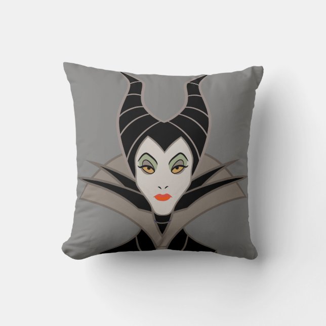 Maleficent | In A Dark Design Throw Pillow (Front)