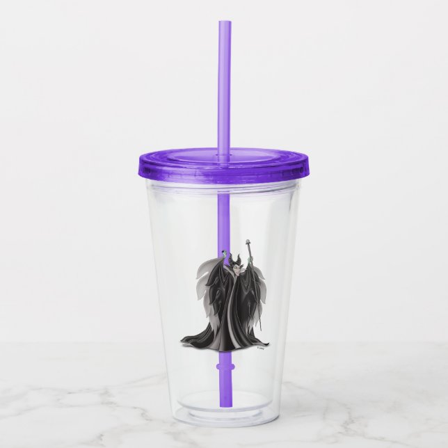Maleficent | In An Angry Pose Acrylic Tumbler (Front)