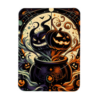 Maleficent Jack O'lantern Flexible Magnet