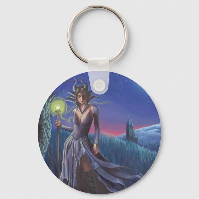 Maleficent Keychain Maleficent Art (Front)