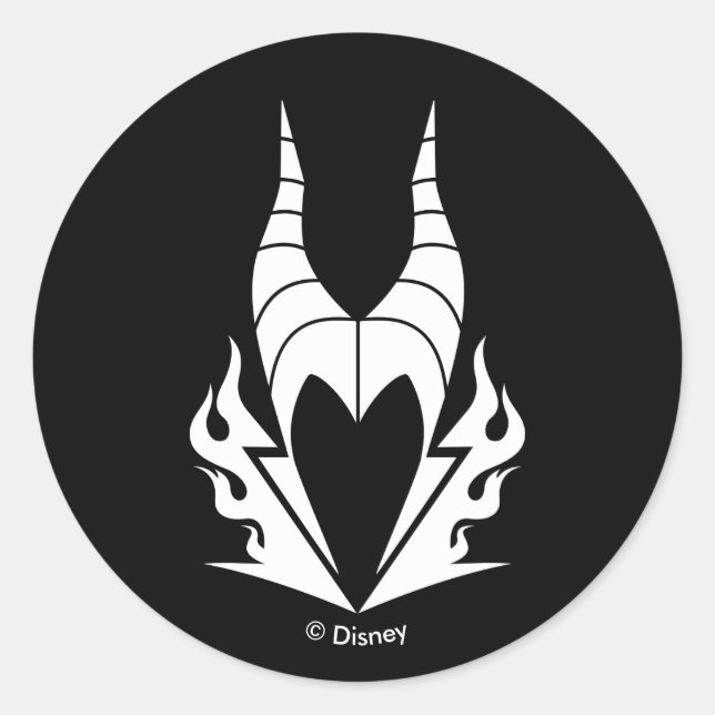 Maleficent Logo Classic Round Sticker (Front)