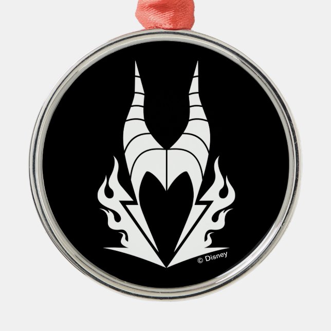 Maleficent Logo Metal Ornament (Front)
