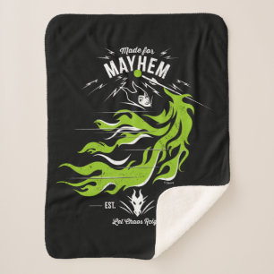 Maleficent Made for Mayhem Let Chaos Reign Sherpa Blanket