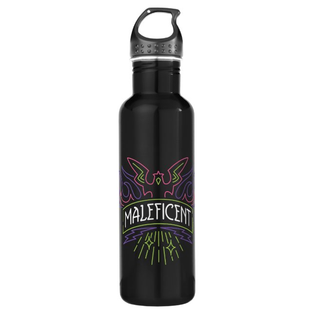 Maleficent | Neon Badge Logo 710 Ml Water Bottle (Front)
