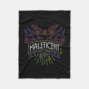 Maleficent   Neon Badge Logo Fleece Blanket