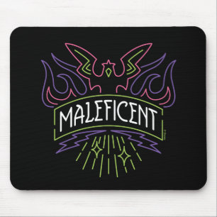 Maleficent   Neon Badge Logo Mouse Pad