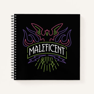 Maleficent   Neon Badge Logo Notebook