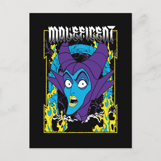 Maleficent | Neon Design Postcard (Front)