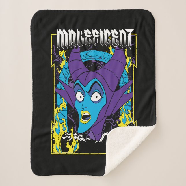 Maleficent | Neon Design Sherpa Blanket (Front)