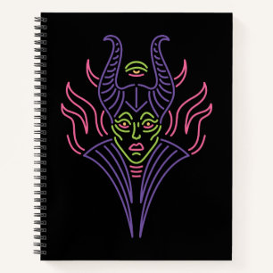 Maleficent   Neon Face Notebook