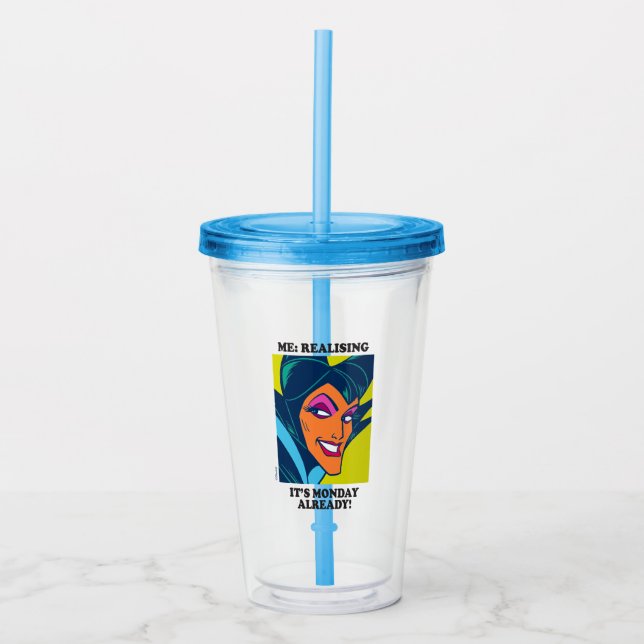 Maleficent | Realising It's Monday Already Acrylic Tumbler (Front)