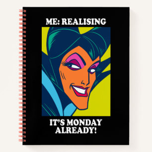 Maleficent   Realising It's Monday Already Notebook