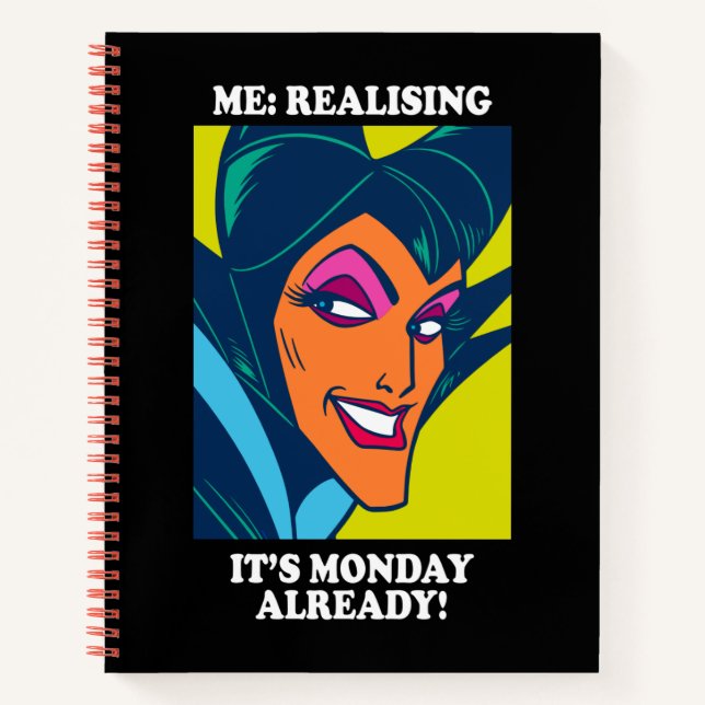 Maleficent | Realising It's Monday Already Notebook (Front)