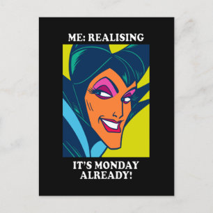 Maleficent   Realising It's Monday Already Postcard