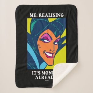 Maleficent   Realising It's Monday Already Sherpa Blanket